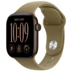 Apple Watch Series 12 GPS + Cellular 42mm Alumínio Bronze com Bracelete Olive S/M