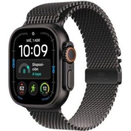 Apple Watch Ultra 4 GPS + Cellular 49mm Titânio Preto com Bracelete Milanese Loop M