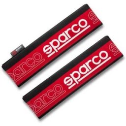 Capas para cintos de segurança Sparco, cor vermelha