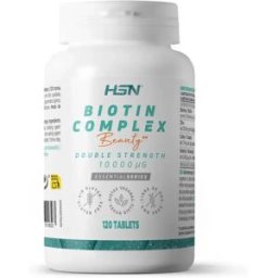 HSN BIOTINA COMPLEX 10000mcg - 120 tabs - Pele, cabelo e unhas - Tabletas - 120 Serviços