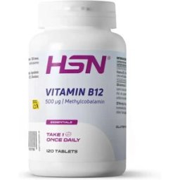 HSN Vitamina B12 (metilcobalamina) 500 mcg - 120 comprimidos - Circulação-coração - Tabletas - 120 Serviços