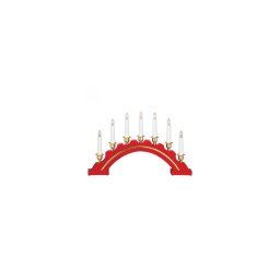 Markslöjd 700447 - Castiçal de Natal CELINE 7xE10/3W/230V vermelho