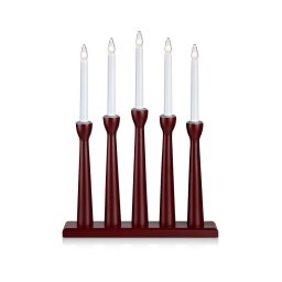 Markslöjd 704176 - Castiçal de natal MASESKÄR 5xE10/3W/230V vermelho