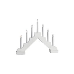 Markslöjd 706051 - Candelabro LED EVELIN 7xLED/0,06W/6xAA branco