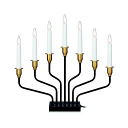 Markslöjd 703578 - Castiçal de Natal BROSA 7xE10/3W/230/34V preto