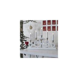 Markslöjd 700640 - Castiçal de Natal SVANEHOLM 5xE10/3W/230V branco
