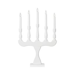 Markslöjd 706278 - Candelabro de Natal SVANEHOLM 5xE10/3W/230V pinho/branco