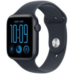 Apple Watch SE 3 GPS 44mm Alumínio Meia-Noite com Bracelete Desportiva Meia-Noite S/M