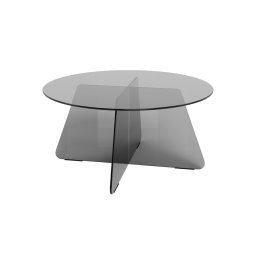 Mesa de centro SANOS 80 cm cinzento fumado