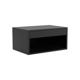 Mesa de cabeceira LIGNE 50x35 cm preta