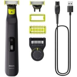 Aparador de Barba Facial Philips OneBlade Pro 360 QP6542/15 Recarregável 90min Seco e Molhado 14 Ajustes Lâmina 360°