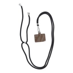 Cordão Universal Ajustável SWING (6mm) para Telemóvel – Preto
