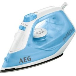 Ferro Engomar a Vapor DB1730 Base em Cerâmica Glide 2300W (Azul, Branco) - AEG