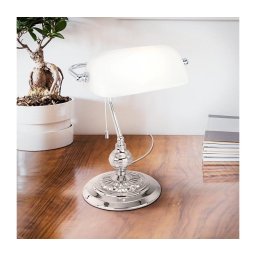 Eglo 90968 - Lâmpada de mesa BANKER E27/60W