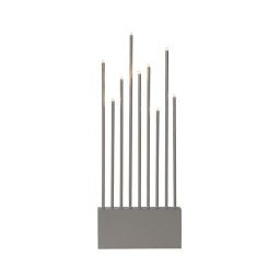 Eglo 410954 - Castiçal de Natal BUZZ 9xE5/0,6W/230/12V cinzento