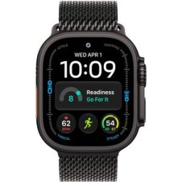 Apple Watch Ultra 4 GPS + Cellular 49mm Titânio Preto c/ Bracelete Loop Milanesa Preta M