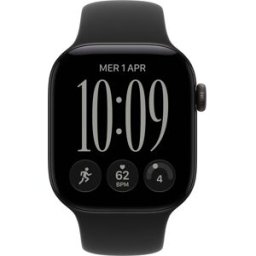 Apple Watch Series 12 GPS + Cellular 42mm Alumínio Preto c/ Bracelete Desportiva Preta S/M