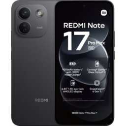 Smartphone Xiaomi Redmi Note 17 Pro Max 5G 6.83" 8GB/512GB Dual SIM (Preto)