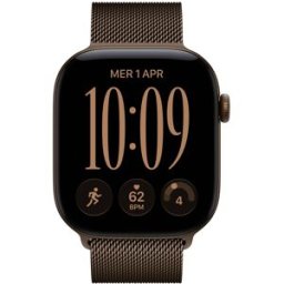 Apple Watch Series 12 GPS+Cellular 46mm Alumínio Bronze Escuro c/ Bracelete Loop Milanesa Bronze S/M