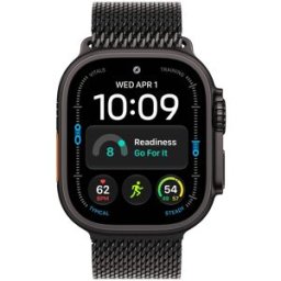 Apple Watch Ultra 4 GPS + Cellular 49mm Titânio Preto c/ Bracelete Loop Milanesa Preta S