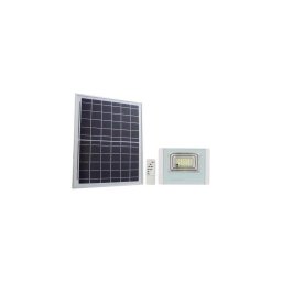 Refletor solar LED exterior 12W/3,2V IP65 4000K com comando remoto