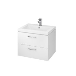 Cersanit S801-147-DSM - Móvel de casa de banho suspenso com lavatório LARA 60 cm branco