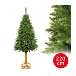 Árvore de Natal com tronco 220 cm abeto