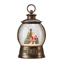 Markslöjd 706451 - Decoração de Natal LED RUDOLPH LED/0,5W/3xAA lanterna bronze