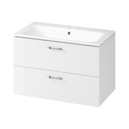 Cersanit S801-538 - Móvel suspenso para casa de banho com lavatório NIKO 80x45 cm branco