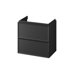 Cersanit S590-100 - Móvel suspenso de casa de banho para lavatório MILLE SLIM 60x38 cm preto