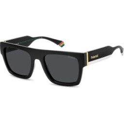 Óculos de sol Polaroid PLD 6224/S/X Preto Tamanho: 54X20 Preto