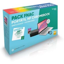 HP Pack Fnac Computador Portátil Chromebook 14a-nm0002npx 14" MediaTek Kompanio 540 8GB 128GB UFS + Impressora + Carregador USB-C + Cartão Instant Ink