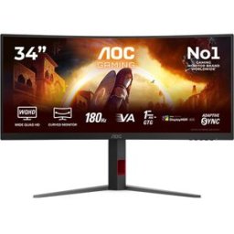 Monitor Gaming Curvo AOC CU34G4CA 34" 180 Hz UltraWide QHD