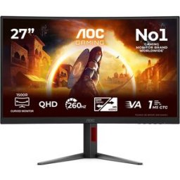 Monitor Gaming Curvo AOC CQ27G4Z2 27'' 180Hz/360HZ QHD 260Hz/HD 400Hz - Dual Mode