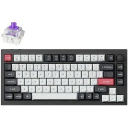 Keychron Teclado Gaming Wireless Q1 HE 75% Gateron 2.0 Magnetic Switch Nebula Linear - Layout PT