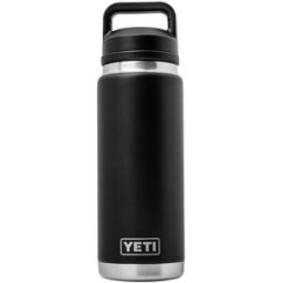 Yeti Rambler Bottle 26oz Chug Cap, Black, garrafa térmica com bico, 769 ml