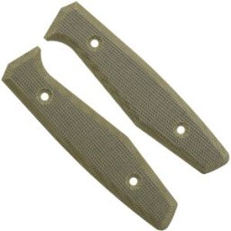 Daily Customs AK1 Scales, Plain Green Canvas Micarta capas de cabo