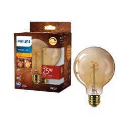 Lâmpada LED regulável VINTAGE Philips G95 E27/3,1W/230V 1800K