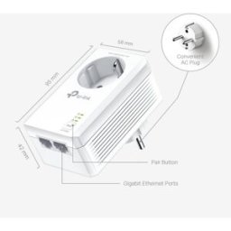 TP-Link PA7027P Kit de Início Powerline AV1000 com 2 Portas Gigabit