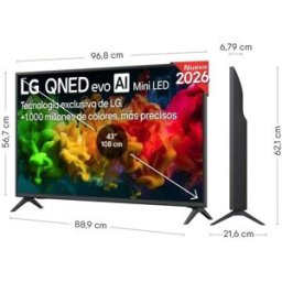 TV LG QNED MiniLED 43QNED81B6C 43" 4K UltraHD 60Hz Smart TV WebOS HDR10 AI Sound Pro
