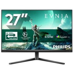 Philips Evnia 3000 27M2N3800A - Monitor LED - gaming - 27" - 3840 x 2160 4K UHD (2160p) @ 320 Hz - Fast IPS - 450 cd/m² - 1000:1 - DisplayHDR 400 - 0.5 ms - 2xHDMI, DisplayPort - altifalantes - carvão vegetal