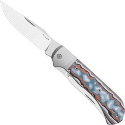 Kizer Trestle TP AirTi K3761TPA4, Satin BD1N, Aluminum and Vortex Pattern Micarta navalha, Azo design