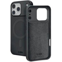 CAPA TELEMÓVEL SBS IPHONE 18 PMAX MAG BK