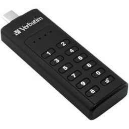 Pen Drive 128GB USB Type-C 3.2 Gen 1 (3.1 Gen 1) Preto - VERBATIM