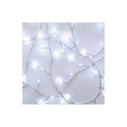 Cadeia de luzes de Natal LED 100 LEDs/3xAA 2,7 m branco frio