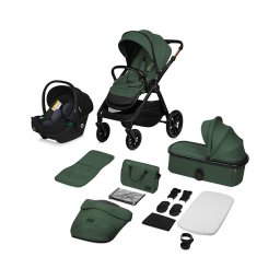 Lionelo - Carrinho combinado 3 em 1 LAYLA Green Forest
