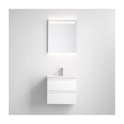 Móvel de casa de banho com lavatório VEDO + espelho LED LED/10W/230V IP44 branco