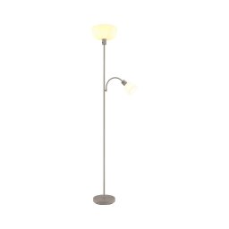 Globo 59947S - Candeeiro de pé HINTON 1xE27/40W/230V + 1xE14/25W