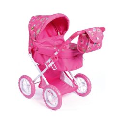 Carrinho de bonecas rosa