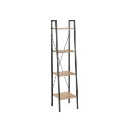 Estante NARVIK 148x34 cm preto/carvalho Sonoma